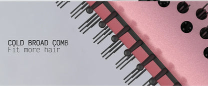 Curling lron Brush 2 in 1 Electric Hair Comb Negative lon Hair Dryer Styling Appliances Portable Professional Hair Strai