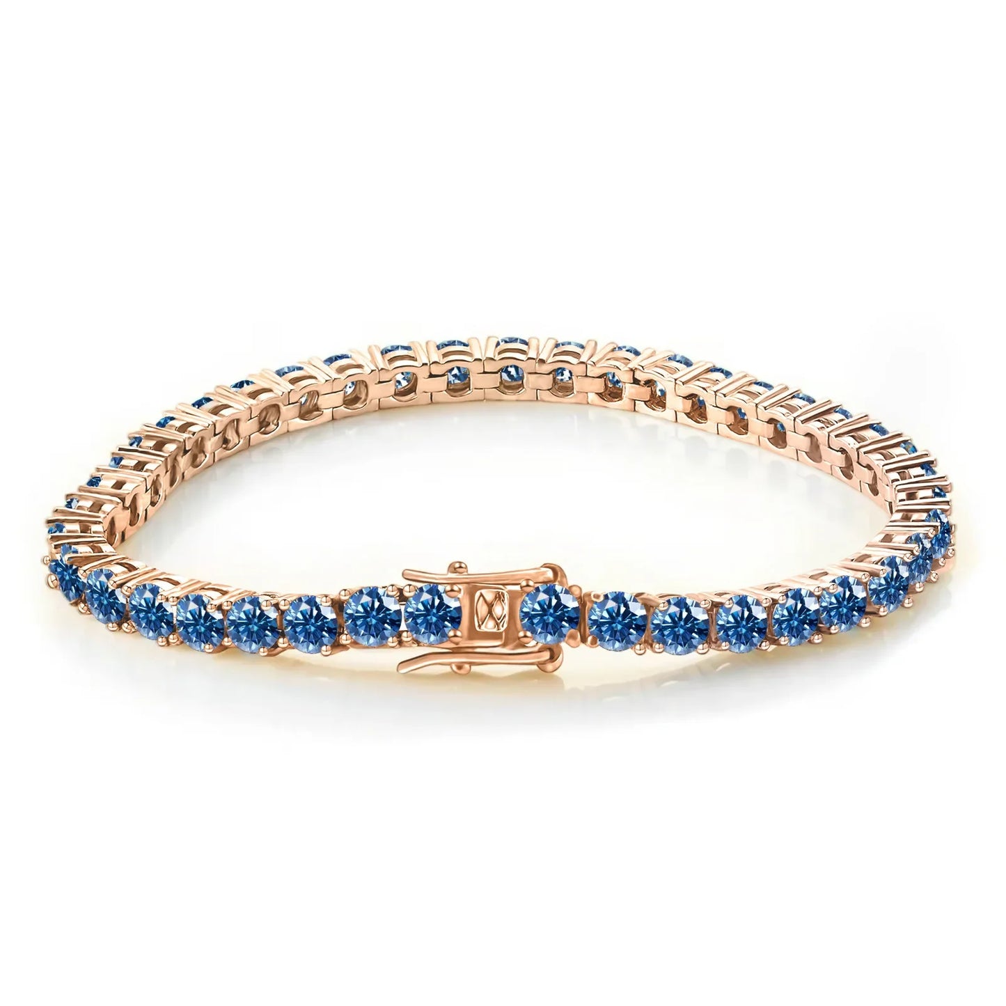 TY 3-5MM Moissanite Bracelet For Women Men 925 Sterling Silver Chain Bracelet D VVS1 Fine Luxury Jewelry Lab Gemstone