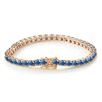 TY 3-5MM Moissanite Bracelet For Women Men 925 Sterling Silver Chain Bracelet D VVS1 Fine Luxury Jewelry Lab Gemstone