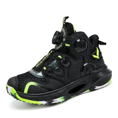 Kids Basketball Shoes Boys Air Cushion Sneakers Non-Slip Comfortable Outdoor Sports Shoes