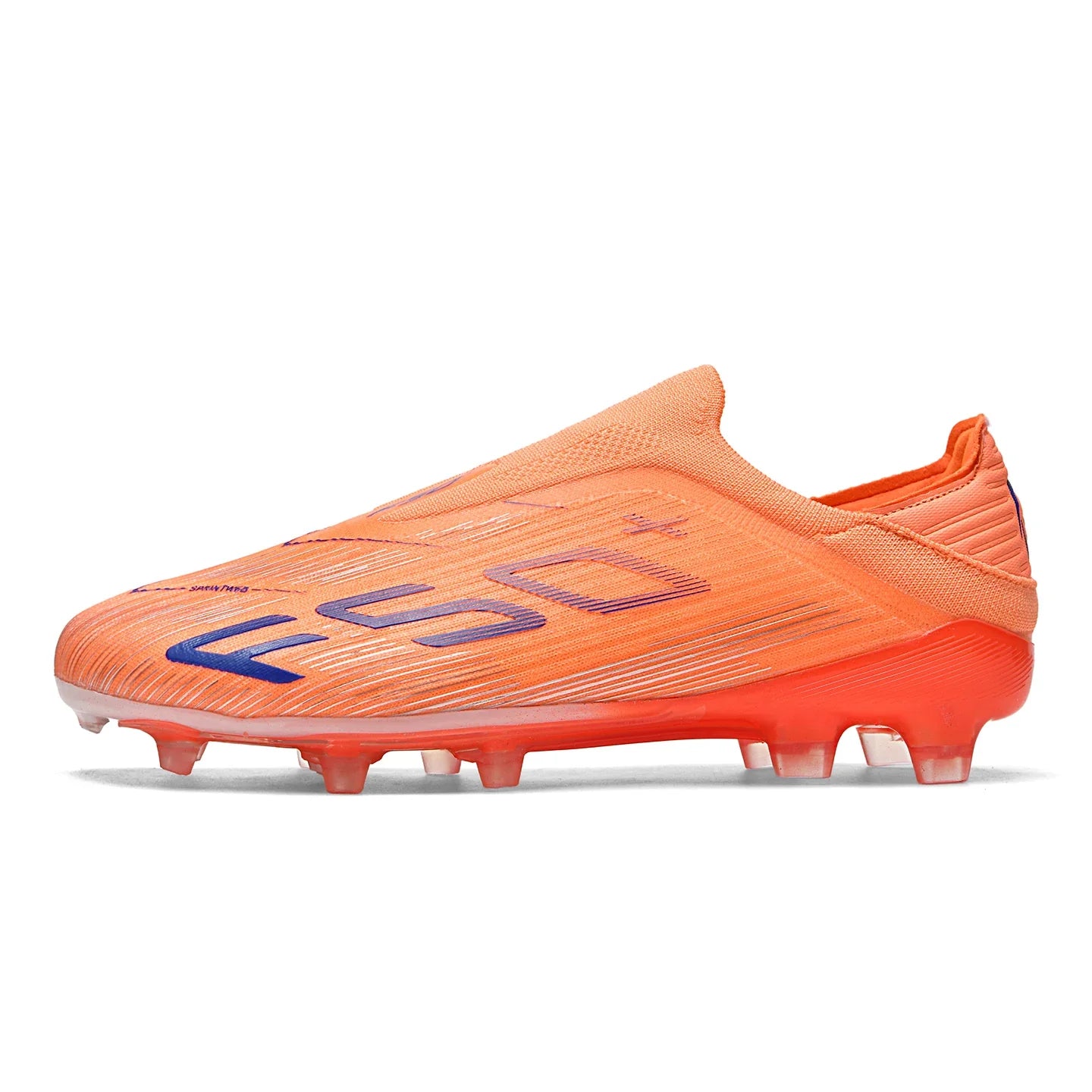 Without-lace F50+ Mens Soccer Shoes Boys Training Non-Slip Turf Soccer Cleats TF/FG Football Sneakers Chuteira Campo 35-45