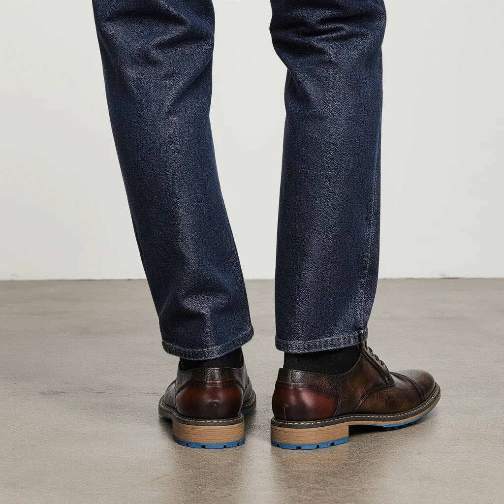 Retro Men Derby Shoes Men Casual shoes Fashion Men Leather Shoes