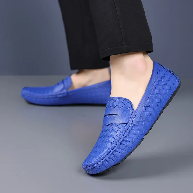 Loafers for Men 2024 New Handmade Moccasins Men Flats Casual PU Leather Shoes Luxury Comfy Mens Loafers Size 48