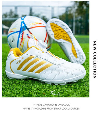 New Kids Soccer Shoes School Football Boots Boys Girls Cleats Grass Sneakers Child Outdoor Athletic Training Sports Footwear
