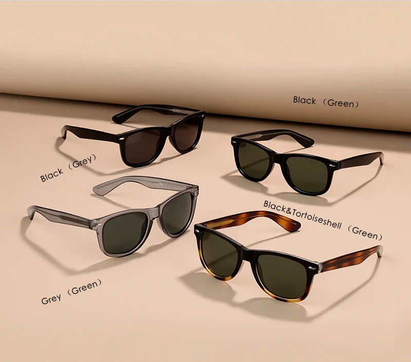 Fashion Vintage Square Sunglasses Men Women High-Quality Luxury Brand Designer Sun Glasses Driving Fishing UV400 Eyewear