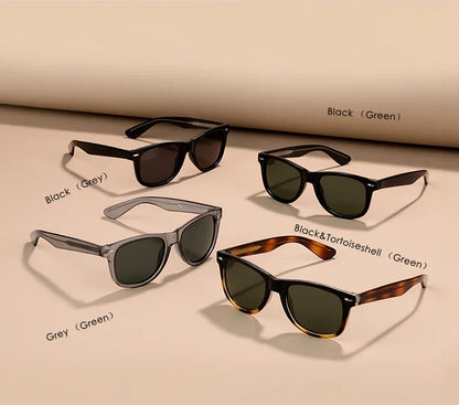 Fashion Vintage Square Sunglasses Men Women High-Quality Luxury Brand Designer Sun Glasses Driving Fishing UV400 Eyewear