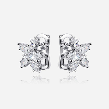 100% 925 Sterling Silver Sparkling High Carbon Diamond Earrings For Women Wedding Engagement Party Fine Jewelry Wholesale