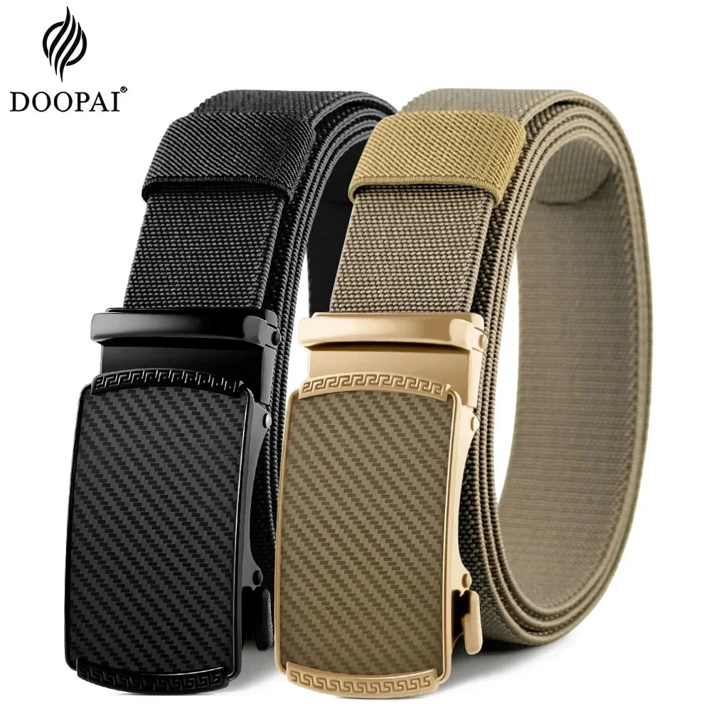 Men Elastic Belt Alloy Metal Automatic Buckle for Men Durable Tactical Belt Cowboy Outdoor Army Belt Hunting Women'S Belt Jeans
