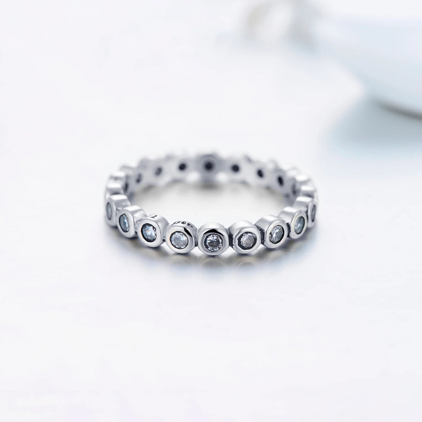 Top Quality Luxury Original Real Solid 925 Sterling Silver Starshine Finger Ring Authentic Jewelry For Women Wedding Gift
