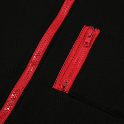Men's Long Sleeve Zip Up Hoodie Casual Athletic Sweatshirt Hooded Jacket with Pockets Spring Fall Warm Fleece Lined Coat Outwear