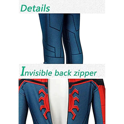 Movie Superhero Red Peter Parker boy Muscle Costume Halloween Cosplay Party Ultimate Movie Characters Christmas New Year Gift
