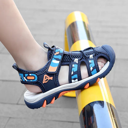 Children's Anti-Slip Summer Sandals for Boys Outdoor Anti-Collision Casual Walking Shoe Soft Bottom Breathable Kids Beach Sandal