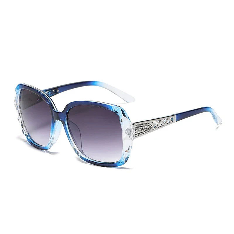 New 2022 big box polarized sunglasses han edition tide female uv web celebrity sunglasses driving round glasses female