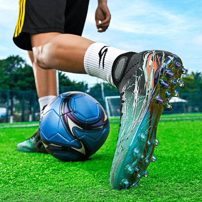 New football shoes men's anti slip boots AG/FG spikes professional match training shoes provide super strong grip