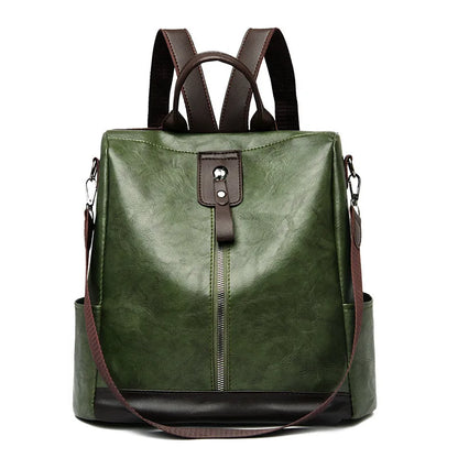 Female Backpack Multifunction PU Leather School Bag Women Shoulder Bag Travel Back Pack Mochila Feminina