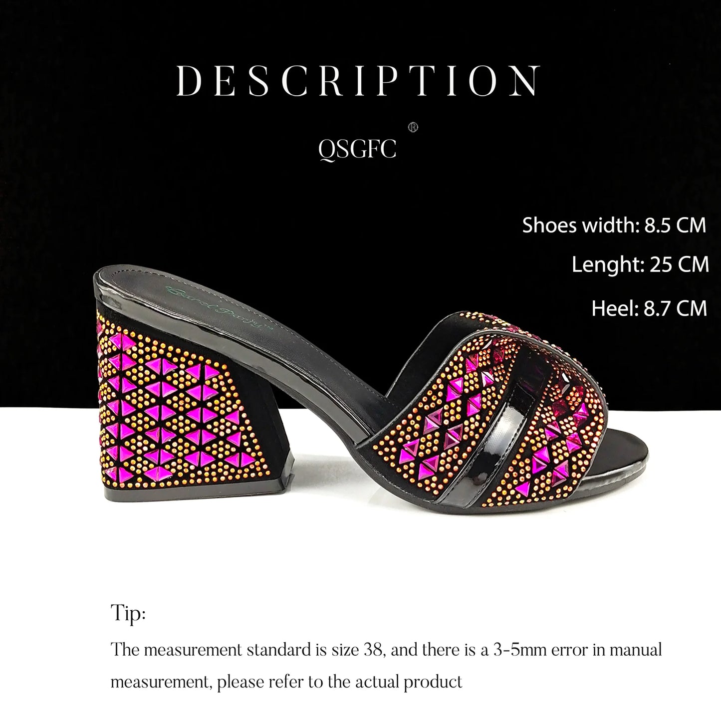 Italian Style Women Banquet Shoes And Bag With Rhinestone Decoration Three-Dimensional Small Bag Match Women High Heel