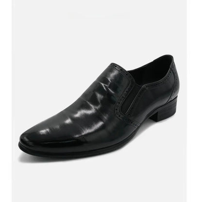 Spring Autumn New Pointed Leather Shoes for Men Solid Color Business Casual Shoes Male Fashion Designer Dress Shoe Man