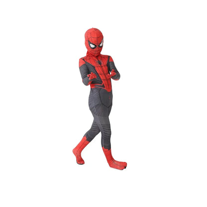 Kids Spiderman Costume Birthday Gift Party Dress Up Spiderman Classic Miles Superhero Kids Cosplay Costume Elasticity Jumpsuit
