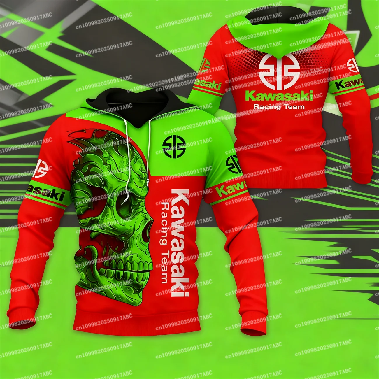 Men's Hooded Men's Sports and Leisure Wear 3D Printed Women Hoodie Adventure Fashion Motorcycle Top