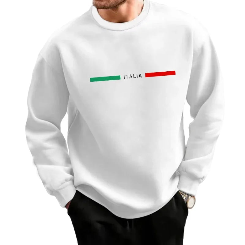 Autumn Mens Tracksuit Italy O Neck Sweatshirt Sweatpants Casual Sports Single Piece Tops Pants Man Clothing Hip Hop Streetwear