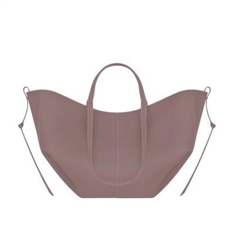 Nouveau sac fourre-tout en cuir de grande taille pour femmesNiche féminine sac à main ailes de grande capacité sac à bandoulière
