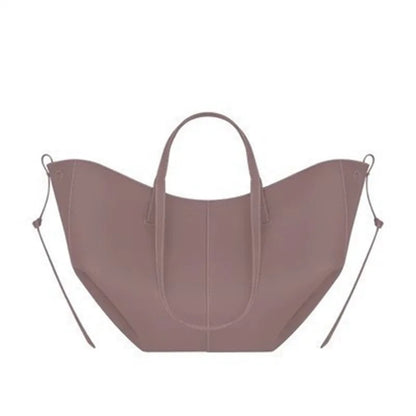 Nouveau sac fourre-tout en cuir de grande taille pour femmesNiche féminine sac à main ailes de grande capacité sac à bandoulière