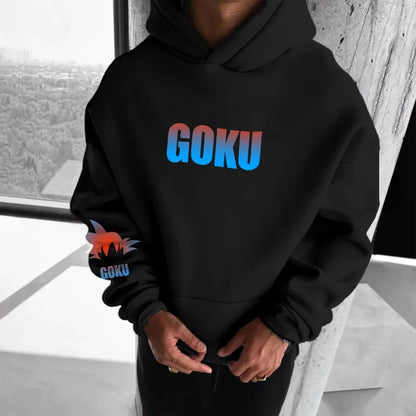 Anime Printing American Hip Hoodie Men's 2025 Autumn/Winter New Casual Loose Y2K Trendy Versatile Parent-Child Top