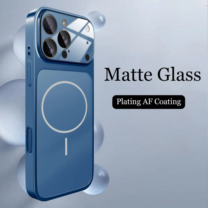 Original Glass Nano Matte Case For iPhone 17 Air 16 15 14 13 Pro Max 17Pro