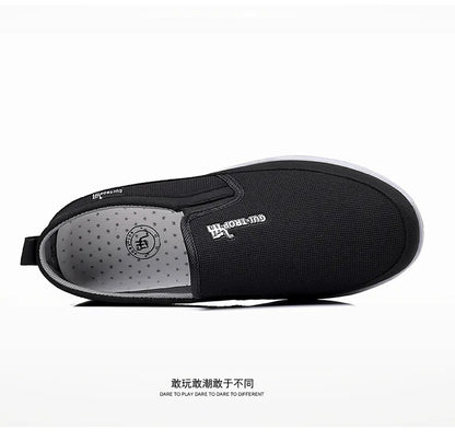 Loafers Men Sneakers Mesh Breathable Non-Slip Slip On Vulcanized Shoes Soft Sole Solid Color Comfortable Water Shoes