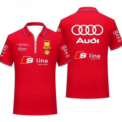 Infineon Team Joest Team T-Shirt POLO Shirt Racing Suit Breathable Comfortable Sweat Absorbing Quick Drying Short Sleeves