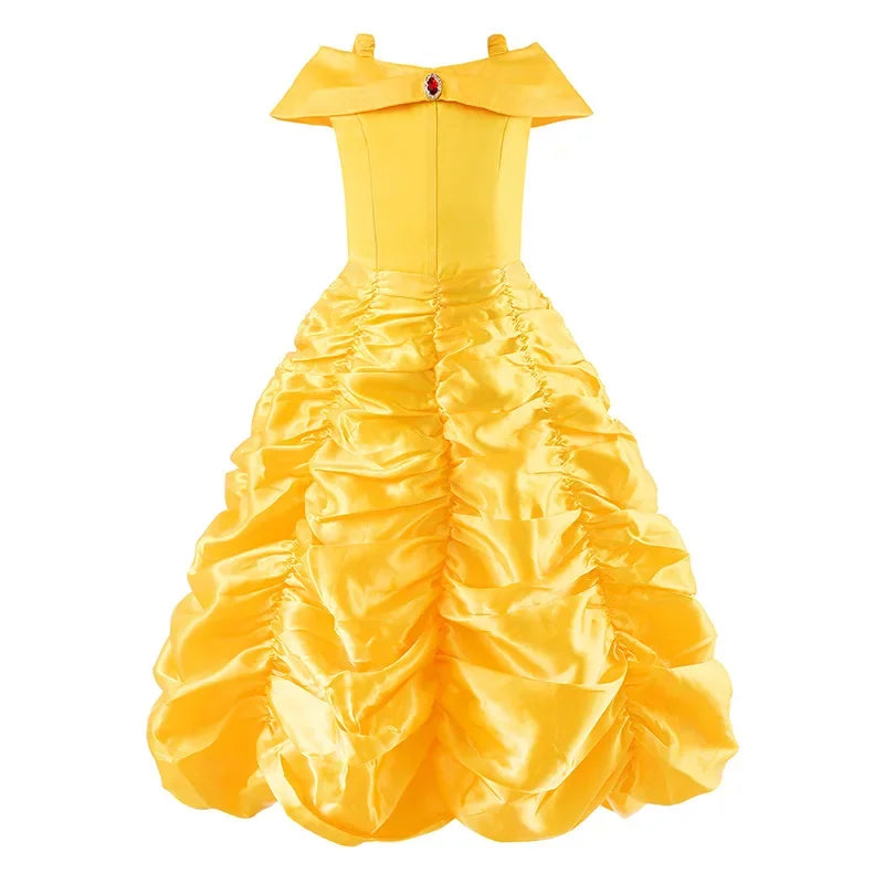 Kids Princess Costume Children Elsa Anna Halloween Dress Girl Cinderella Snow White Dress Rapunzel Mermaid Pageant Disguise