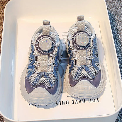 Summer Sport Sandals for Children Hollow Out Breathable Boy's Girl's Adjust Sport Shoes Anti-slippery Soft-soled Kid's Sandals