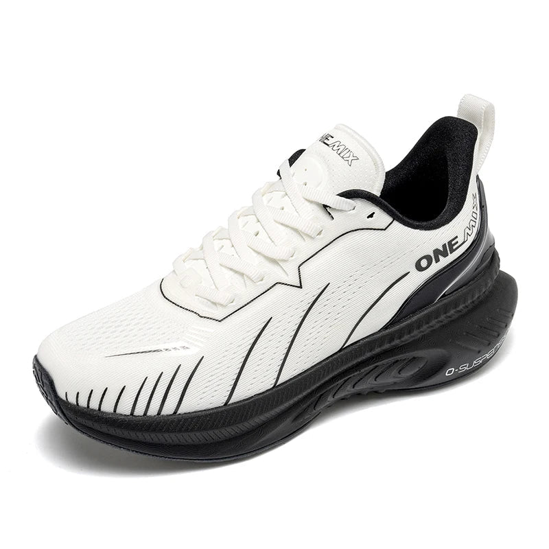 ONEMIX Tênis de corrida masculino com novo amortecimento, adequado para corredores pesados, com cadarço, para esportes, feminino, antiderrapante, atlético, masculino, para uso ao ar livre