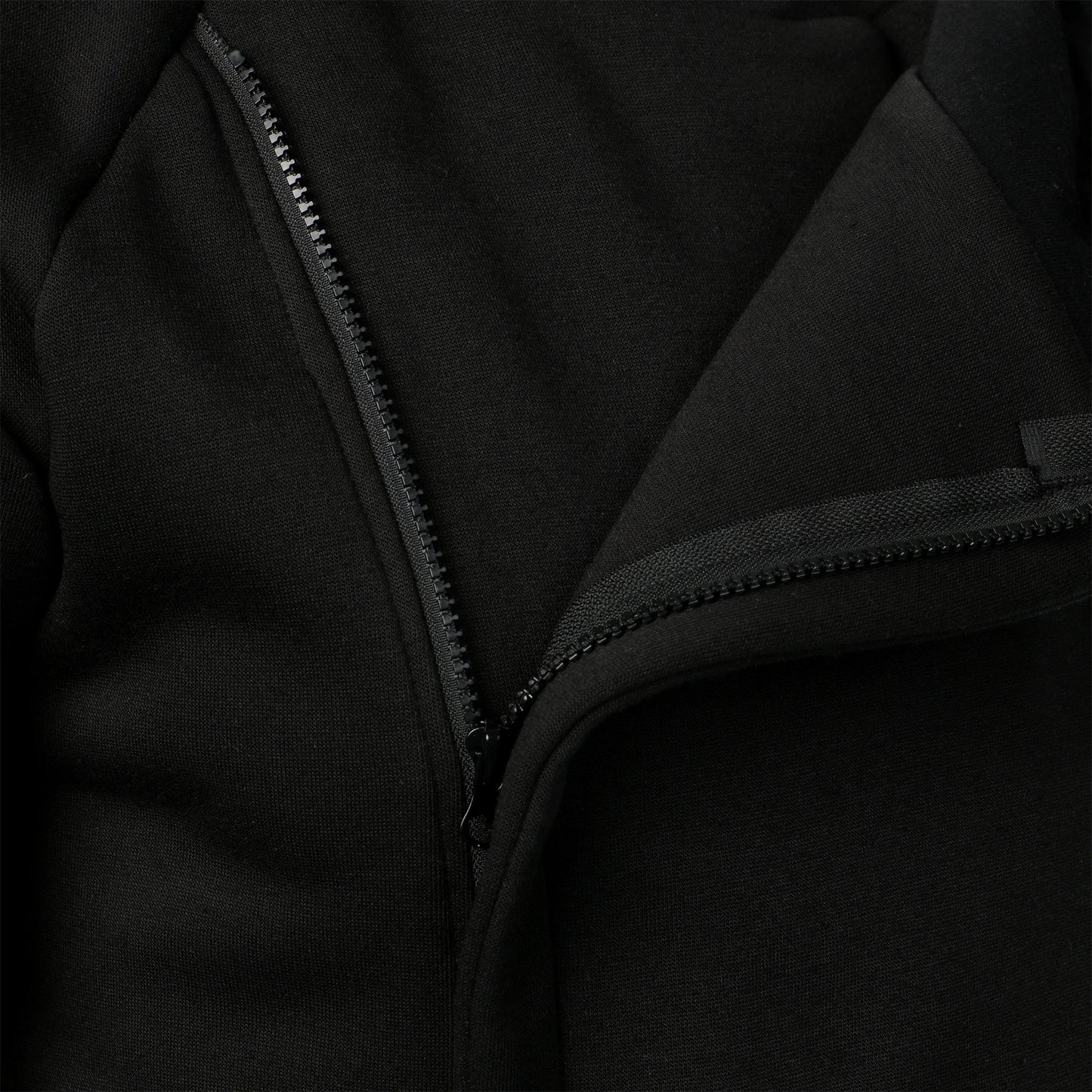 Autumn winter men's solid color hooded top Long sleeve side zipper design hoodie