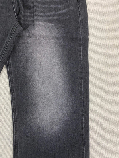 Calça jeans unissex estilo casual de rua, estilo ins, corte reto, lavagem envelhecida retrô, usada, novidade primavera 2026, street style americano.