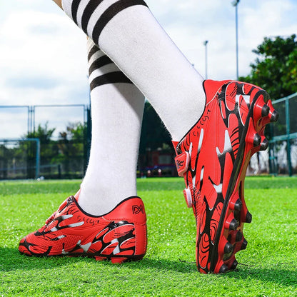 New Men Kids Football Boots Ultralight Boys Professional Soccer Shoes Cleats Non-Slip Match Grass Training Shoes Drop Shipping