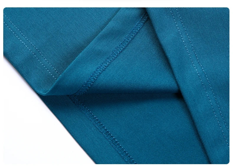 Fashion brand luxury short sleeve polo shirt men summer quality silky cotton breathable business casual striped collar T-shirt
