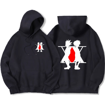 Japan Anime Graphic Xx Prints Hoodies Mens Oversized Casual Streetwear Fleece Pullovers Street Clothes Hip Hop Fashion Hoody