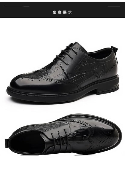 Men Business Dress Leather Shoes Wedding Cowhide Casual Leather Shoes Men Shoes