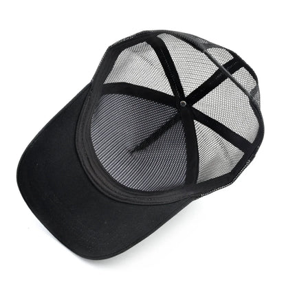 Fashion Trucker Caps With Embroidery Goat Patch Four Seasons Snapback Baseball Cap For Men Women Adjustable Visor Hat
