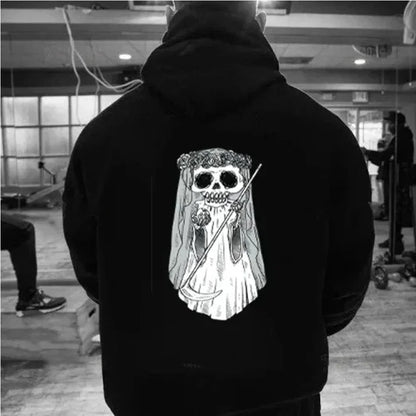 La Santa Muerte Hoodie Pattern Sweatshirt Halloween New In Women Men Sportswear Pullover Autumn and Winter Essentials Hoodie