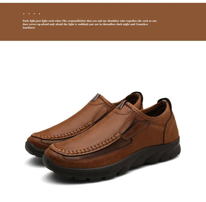 Sapatos Casuais Masculinos Respiráveis Mocassins Tênis Moda Confortável Plano Feito à Mão Retrô Lazer Mocassins Sapatos Masculinos