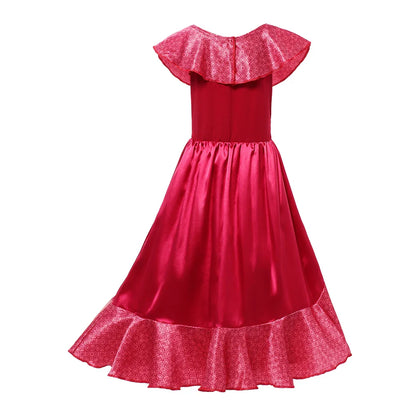 Kids Cosplay Clothing Girls Princess Elena Costume Halloween Carnival Role Playing Child Girl Birthday Party Outfits 2-10Y Dress