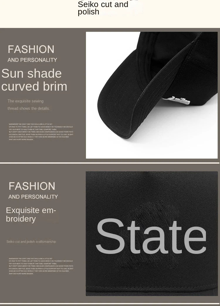 Big Head Plus Size Men's Hat Baseball Cap for Male Summer Sports Hat Hip Hop