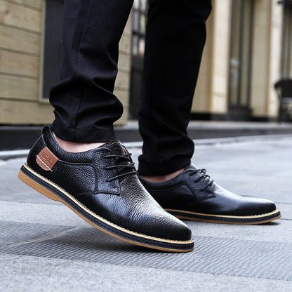 Genuine Leather Men Dress Shoes Oxfords Brogue Lace Up Italian Mens Casual Shoes Luxury Brand Moccasins Loafers Plus Size 38-48