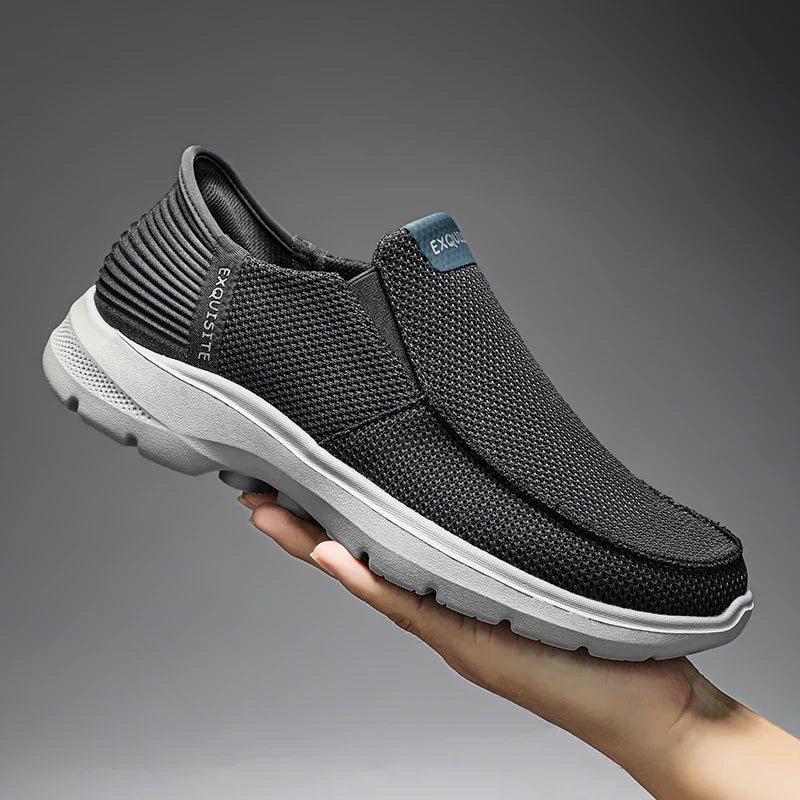 New Summer Breathable Canvas Shoes Men Loafers Slip On Sneakers Fashion Casual Men Shoes Lightweight Flats Men Driving