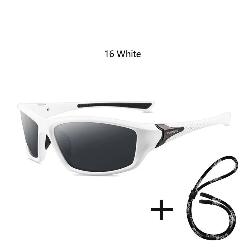 Men's Polarized Fishing Sunglasses With Glasses Chain For Men Women Driving Hiking Sun Glasses Fishing Eyewear