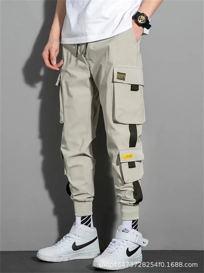 Fashion Multiple Models New Multi Pocket Drawstring Pants Men's Casual Cargo Pants Summer Outdoor Hip Hop Sweatpants Men Women