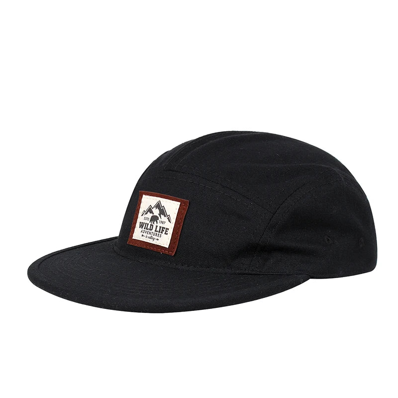 Cotton 5 Panel Baseball Cap Snapback Caps Bone Gorras Hombre Originales Hip Hop Hats For Men Women Adjustable