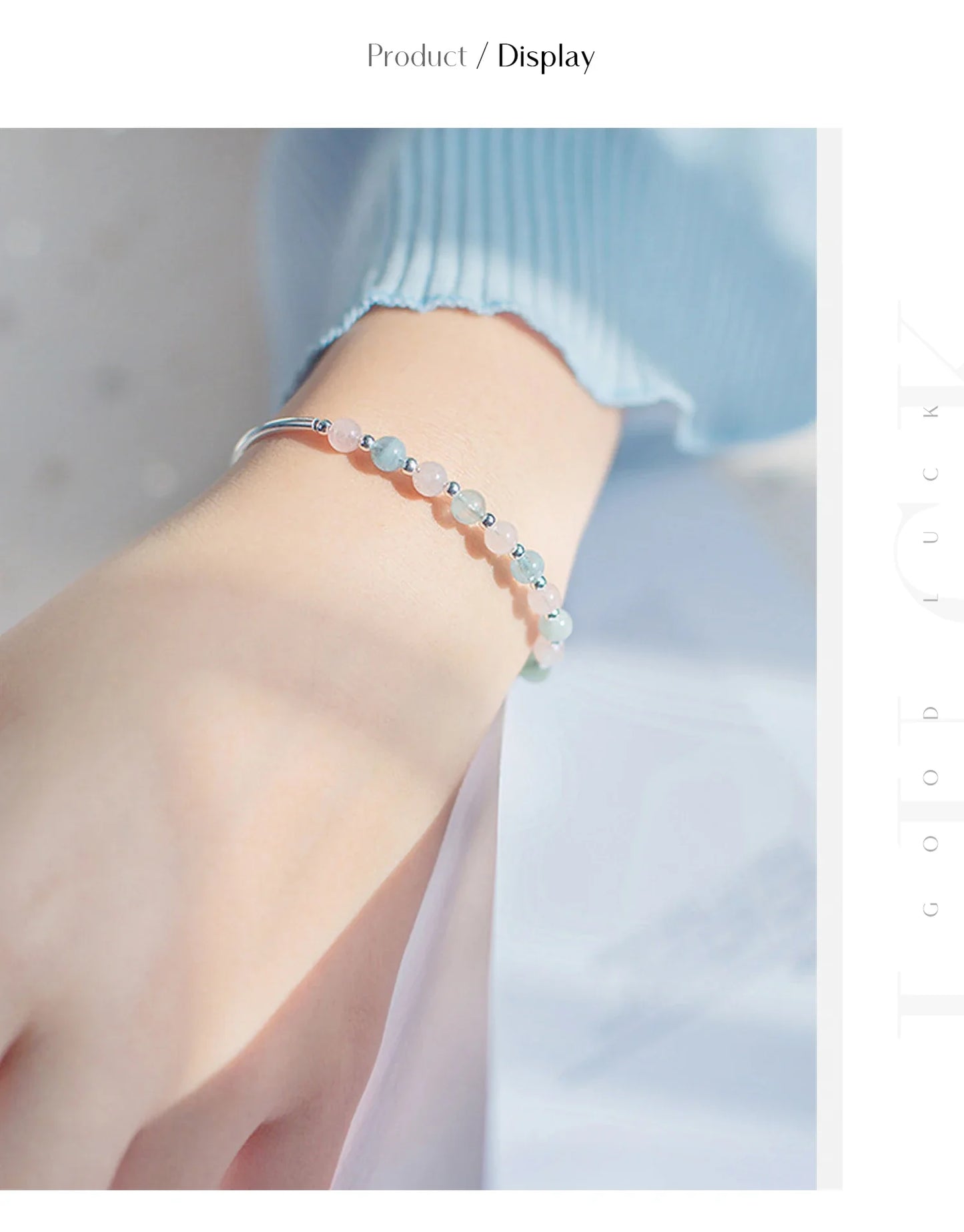 925 Sterling Silver Colorful Beads Crystal Charms Bracelet Fashion New Luxury Bangle Chain For Women Party Jewelry